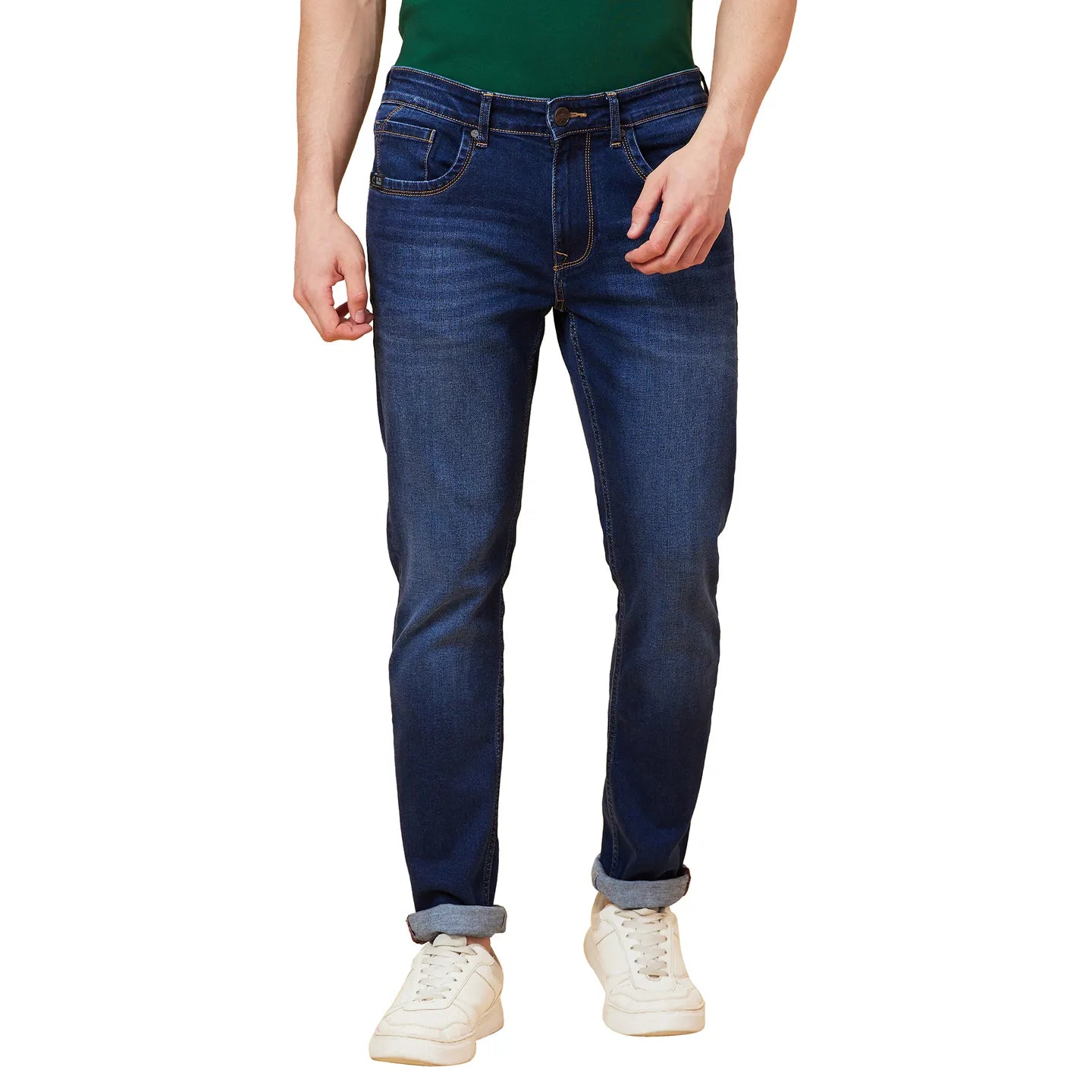 Being Human Clothing Men Slim Fit Denim-Dark Tone