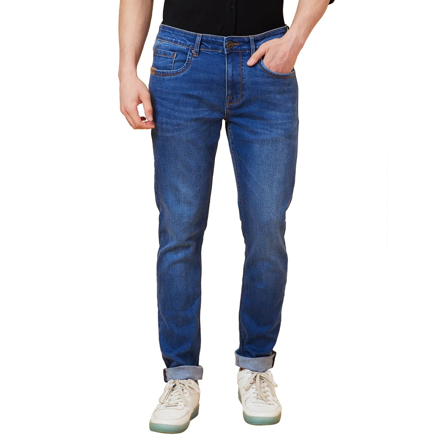 Being Human Clothing Men Slim Fit Denim-Grey Tone