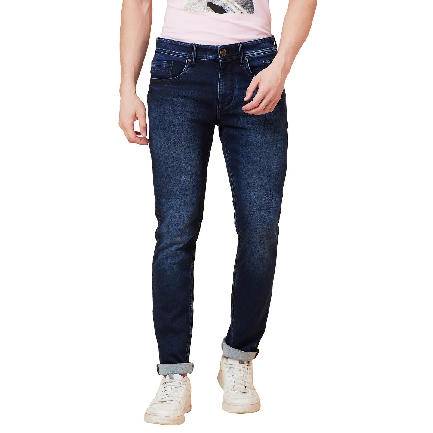 Being Human Clothing Men Skinny Fit Denim-Dark Tone