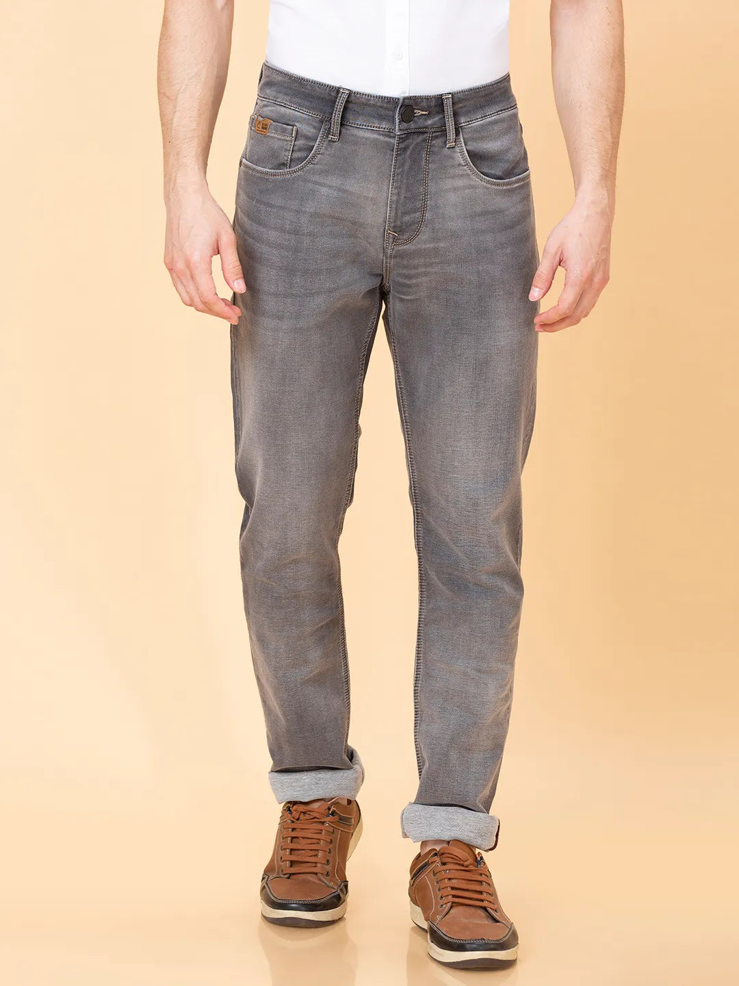 Being Human Clothing Men Skinny Fit Denim-Mid Tone