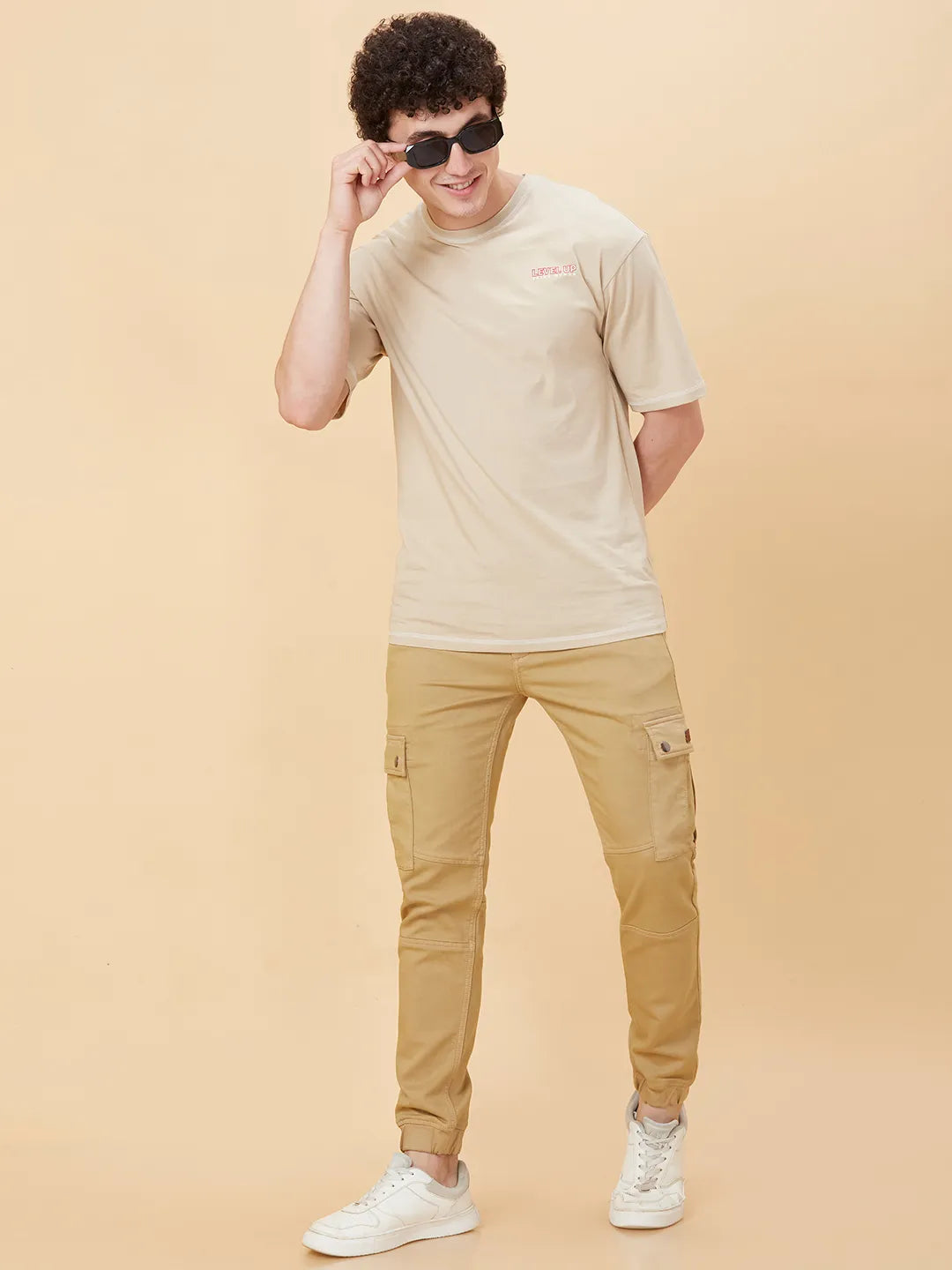 Being Human Clothing Men Jogger Fit Denim-Camel