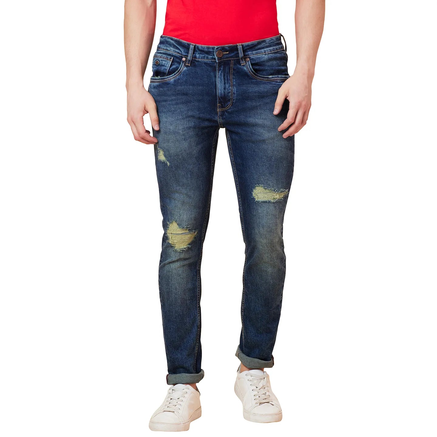 Being Human Clothing Men Jogger Fit Denim-Light Tone
