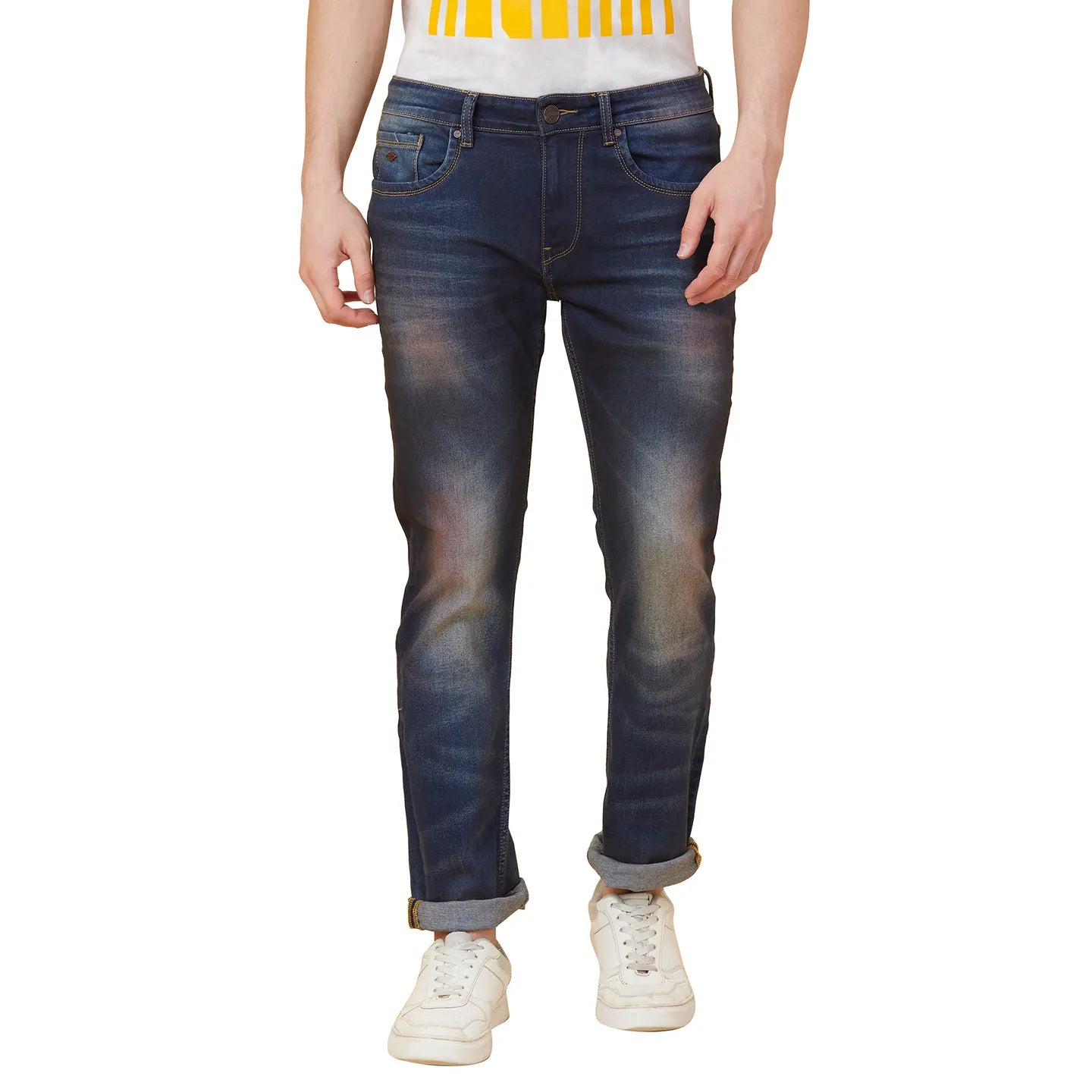 Being Human Clothing Men Jogger Fit Denim-Light Tone