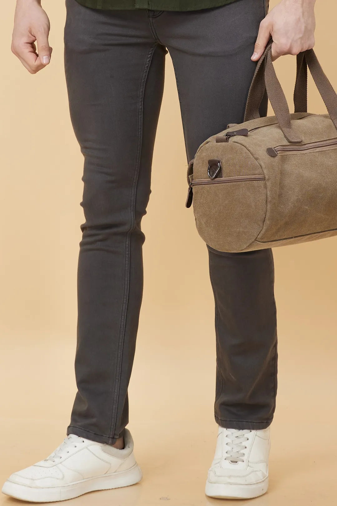 Grey Slim Fit Men's Denims by Being Human Clothing