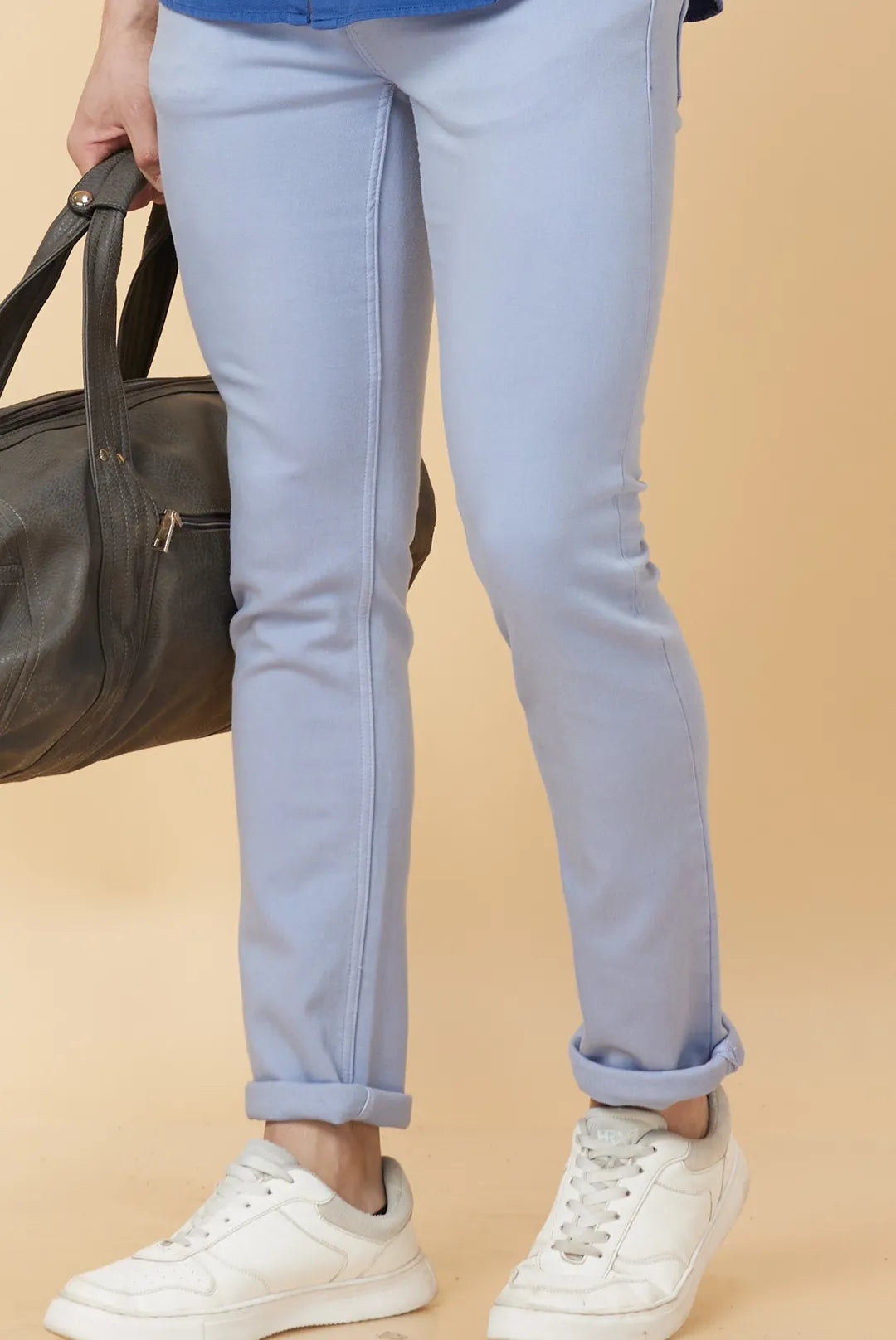 Grey Slim Fit Men's Denims by Being Human Clothing