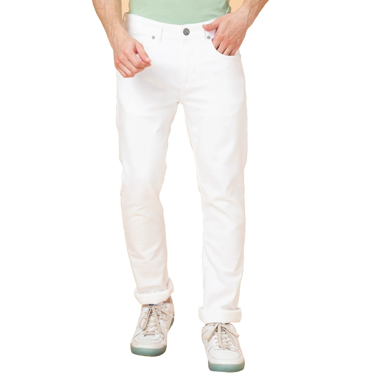 Grey Slim Fit Men's Denims by Being Human Clothing