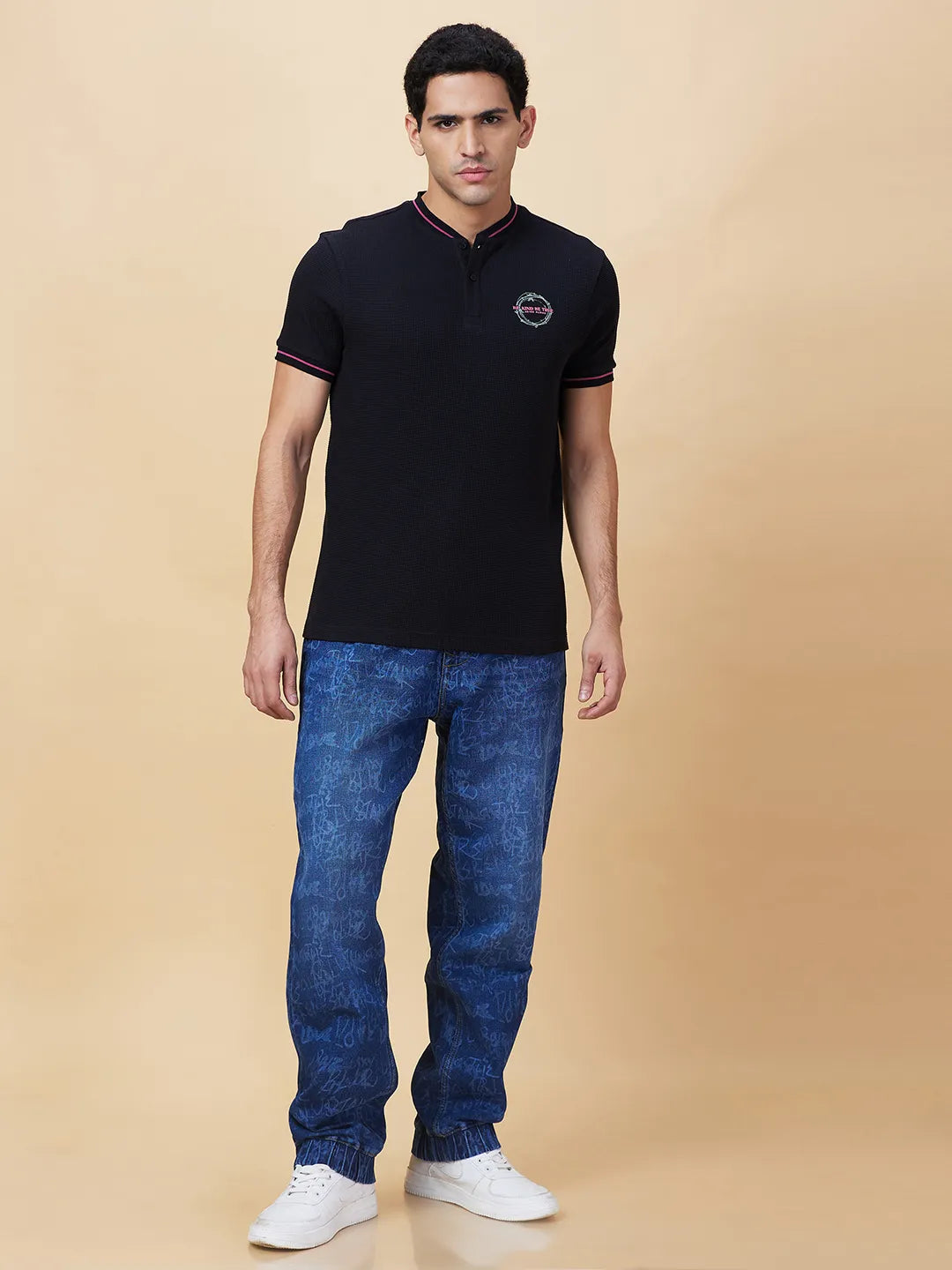 Being Human Clothing Mens-Bottom Denim Dark Tone