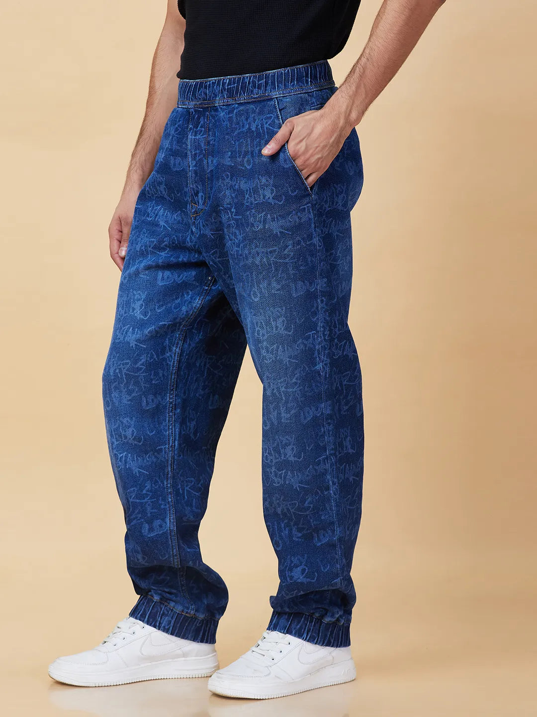 Being Human Clothing Mens-Bottom Denim Dark Tone