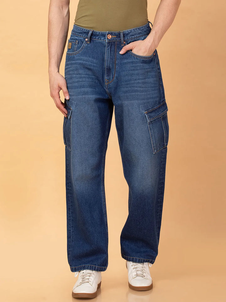 Blue Radon-Anti Fit Denims for Men by Being Human Clothing