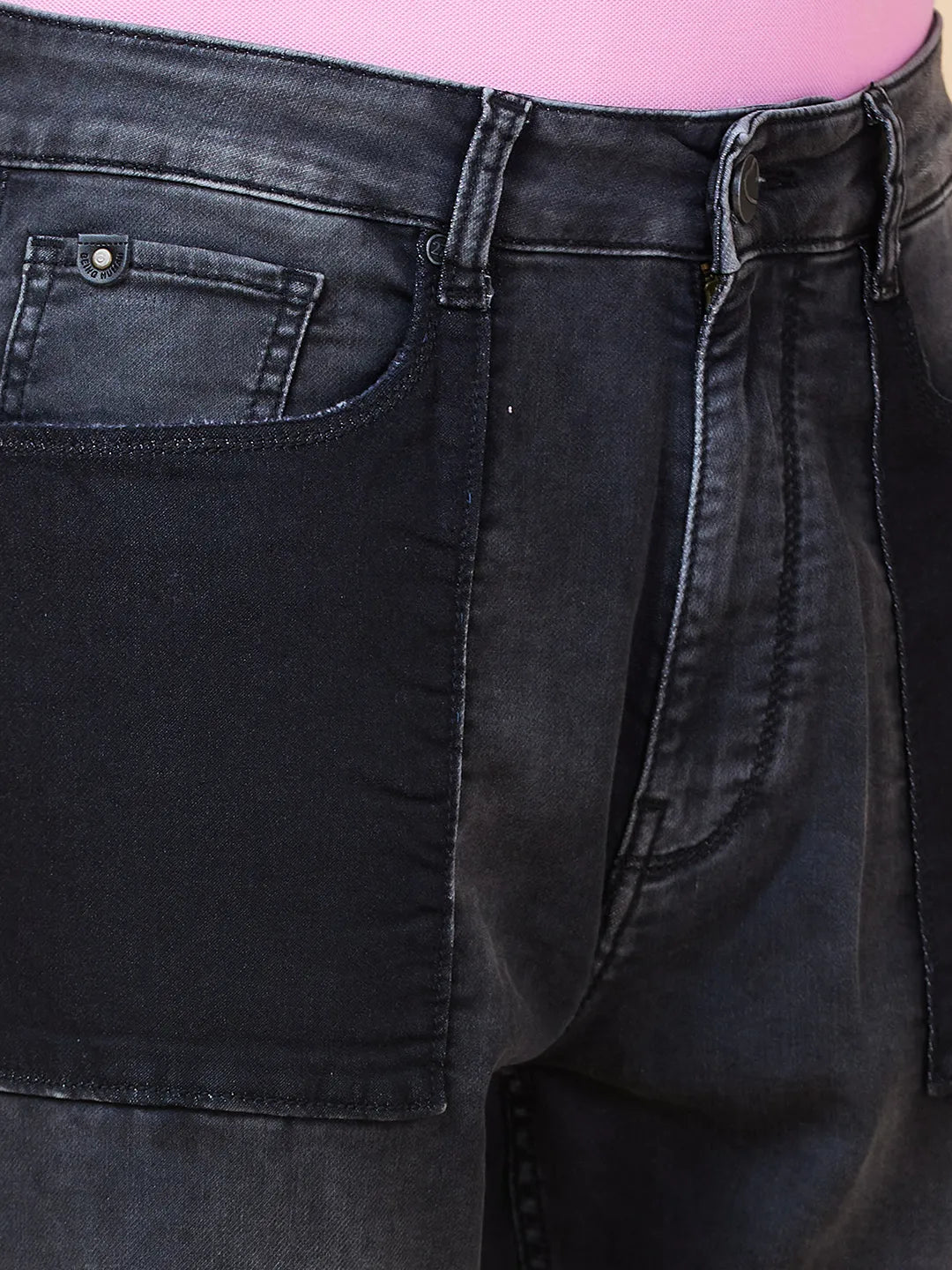 Mens-Bottom Denim Black Tone by Being Human Clothing