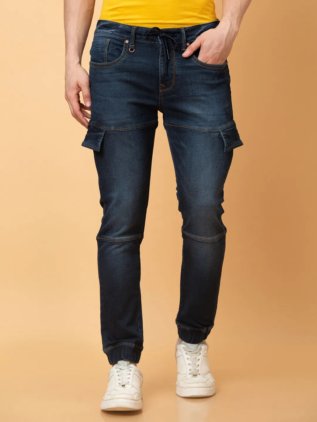 Being Human Clothing Mens-Bottom Joggers Dark Tone