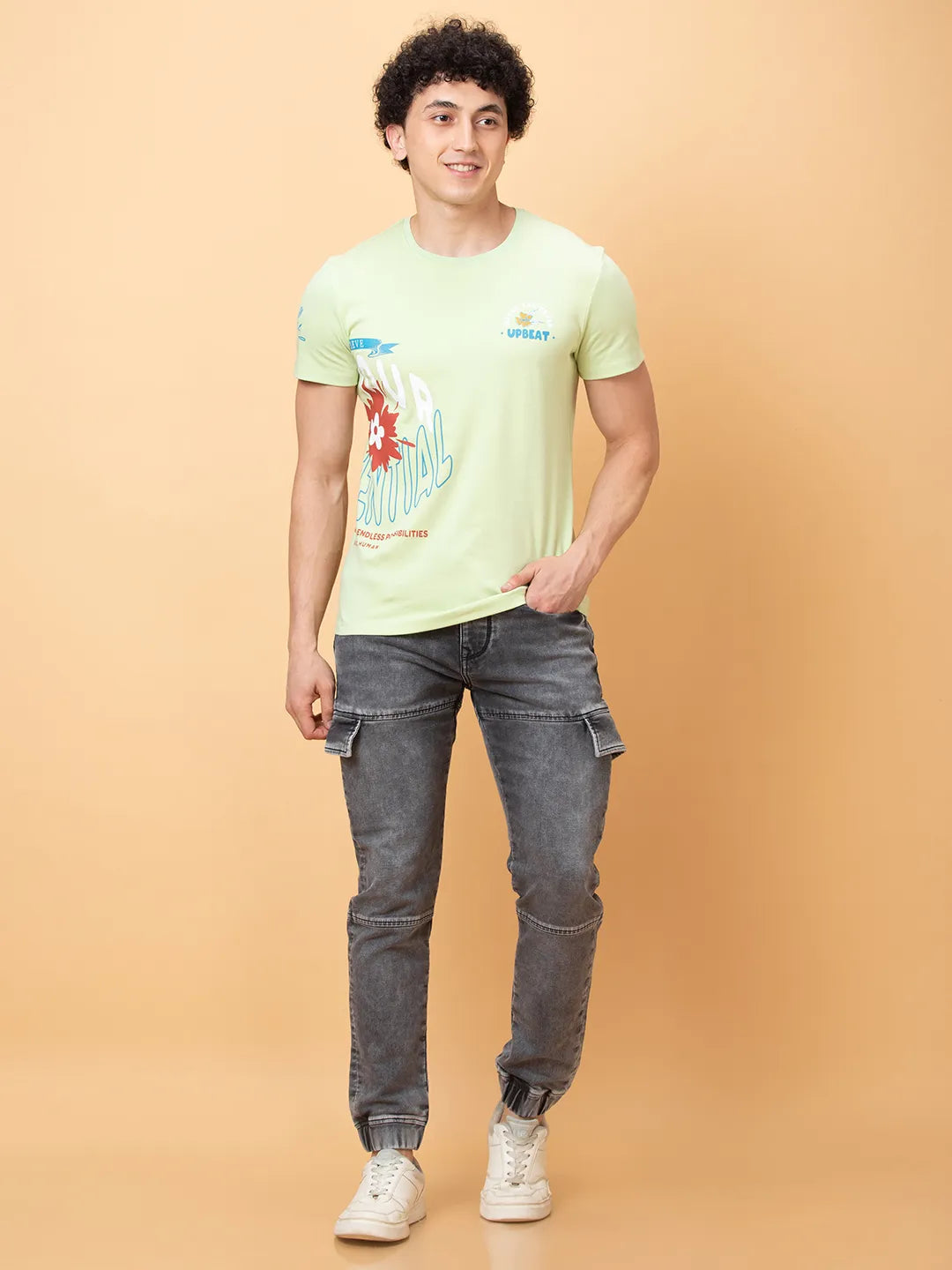 Being Human Clothing Mens-Bottom Joggers Grey Tone