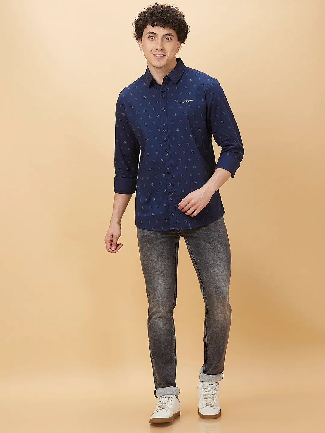 Being Human Clothing Mens-Bottom Denim Grey Tone