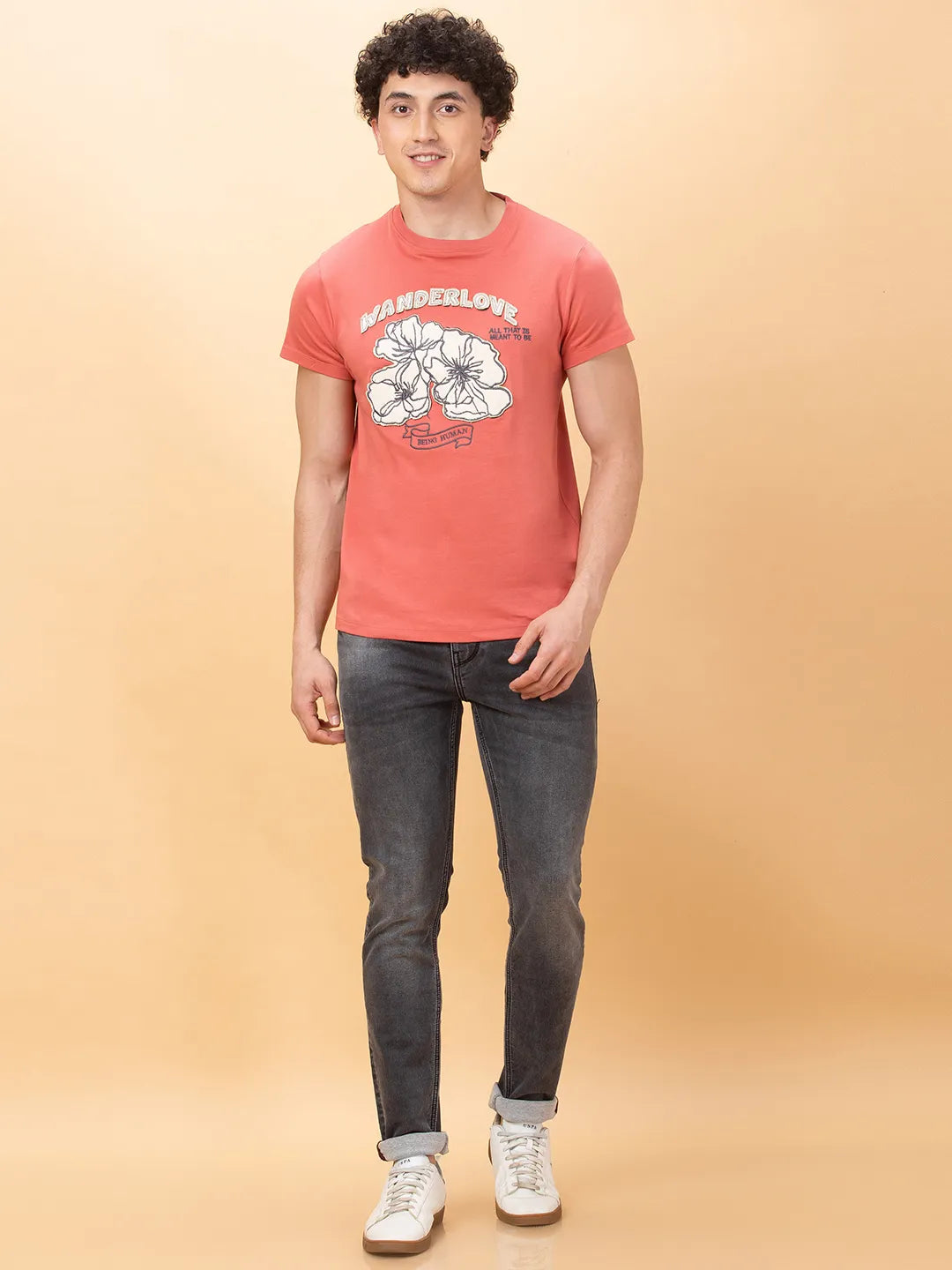 Being Human Clothing Mens-Bottom Denim Grey Tone