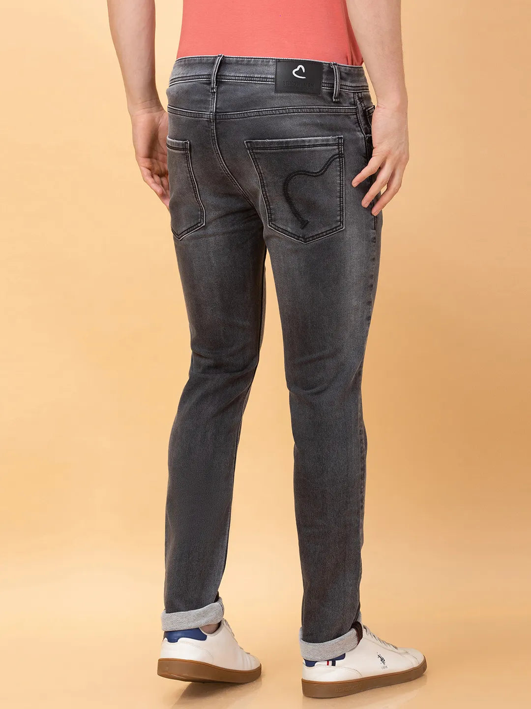 Being Human Clothing Mens-Bottom Denim Grey Tone