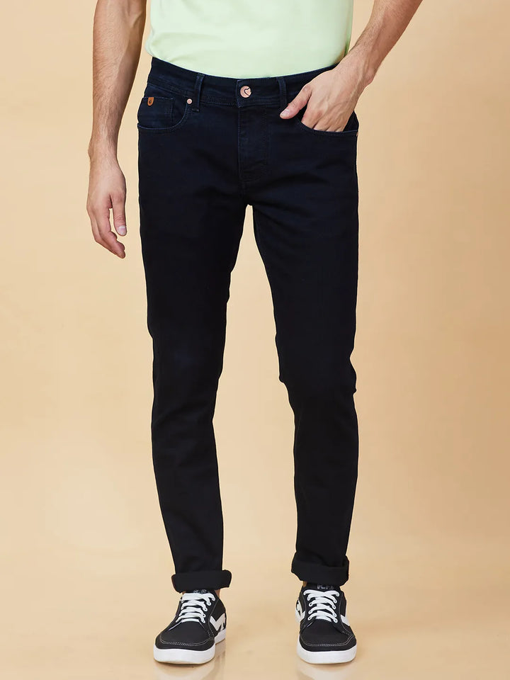 Blue Helium-Skinny fit Denims for Men by Being Human Clothing