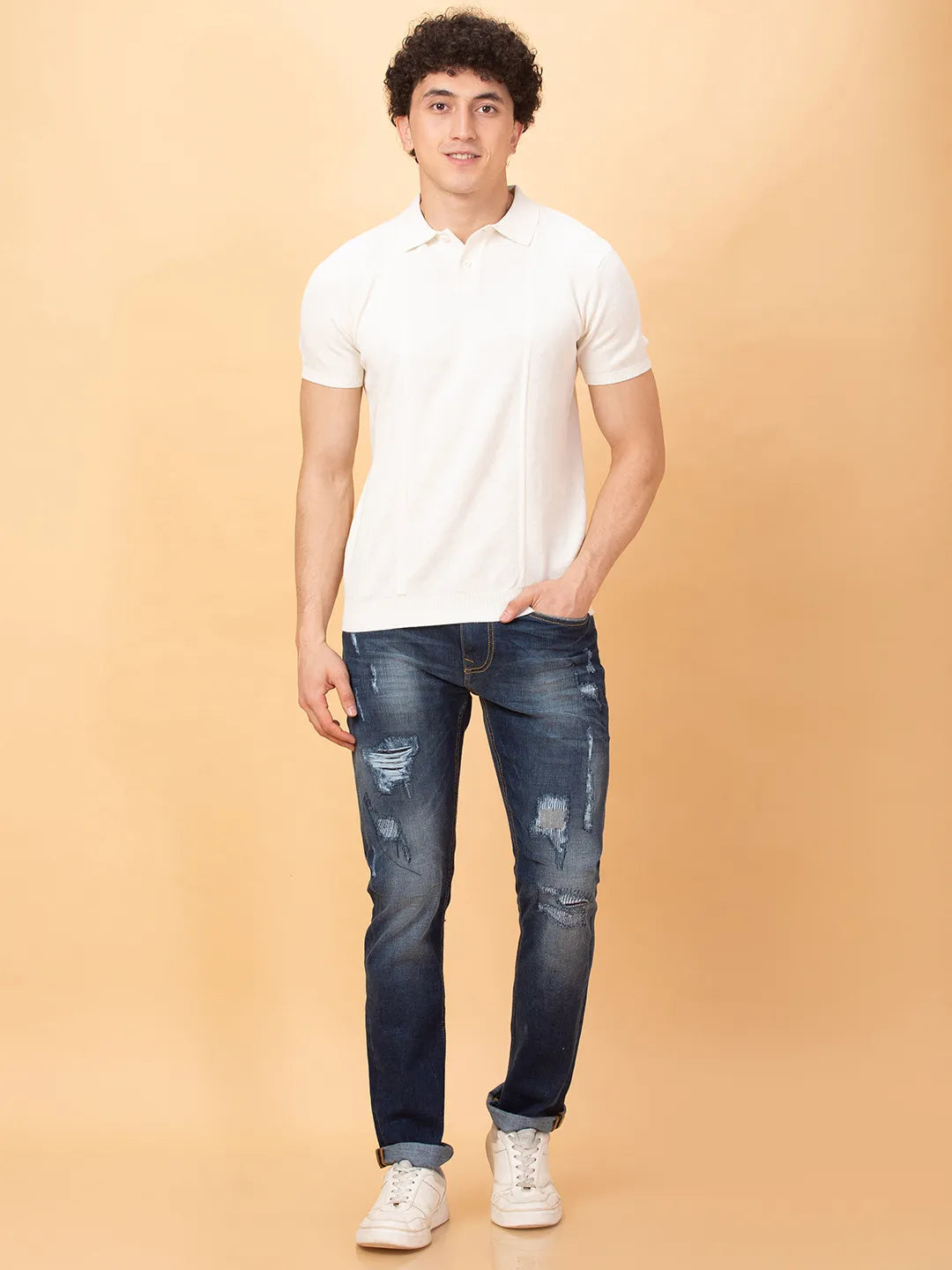 Being Human Clothing Mens-Bottom Denim Dark Tone