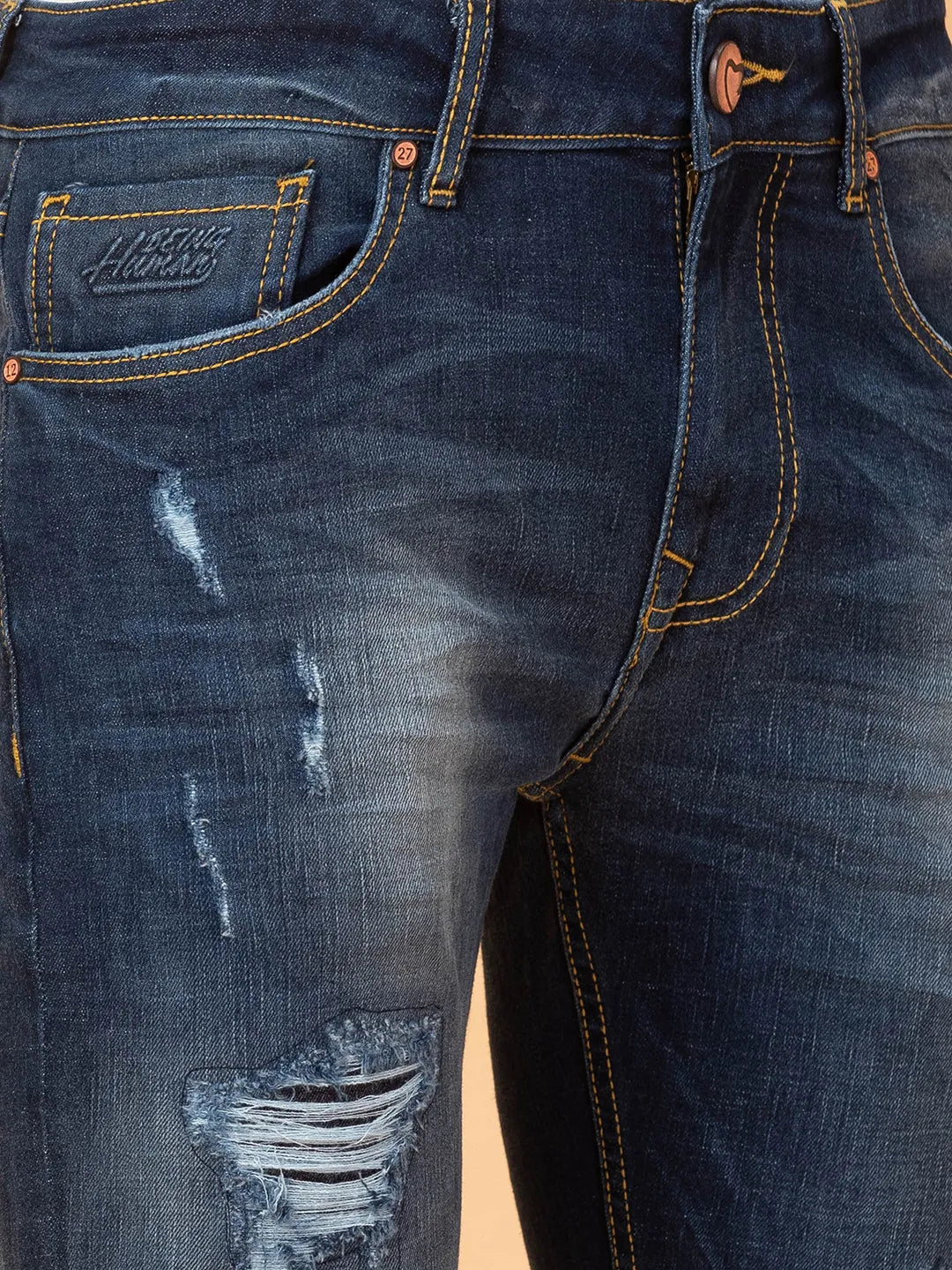 Being Human Clothing Mens-Bottom Denim Dark Tone