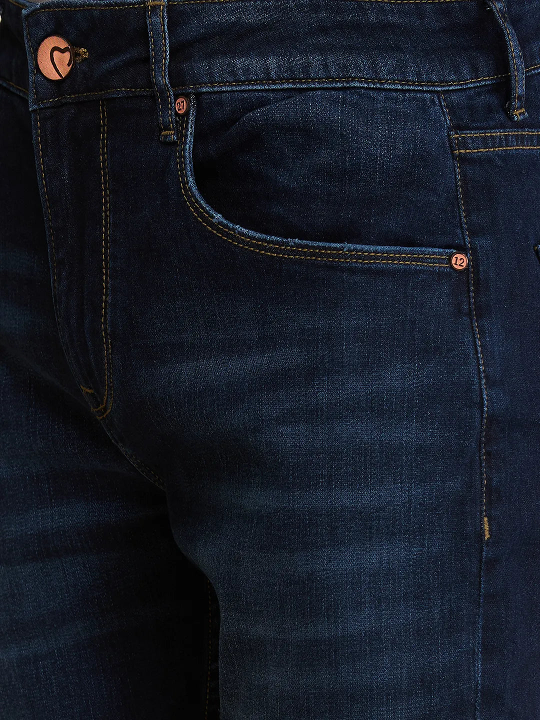 Being Human Clothing Mens-Bottom Denim Dark Tone
