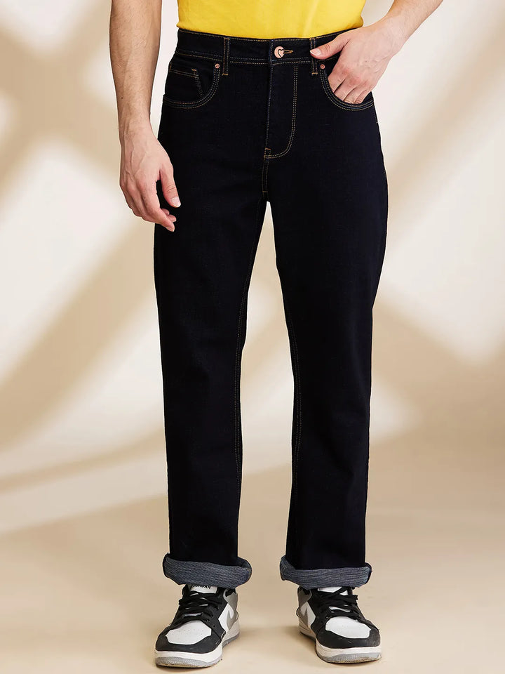 Blue Berylium-Boot Cut Fit Denims for Men by Being Human Clothing