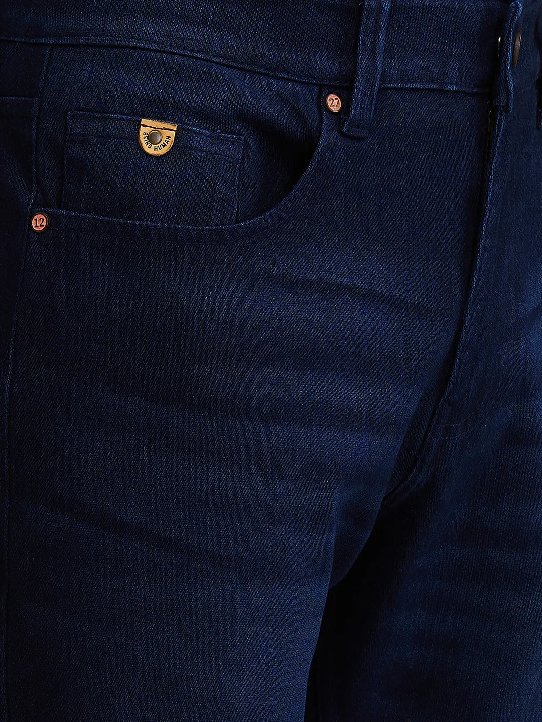 Being Human Clothing Mens-Bottom Denim Dark Tone