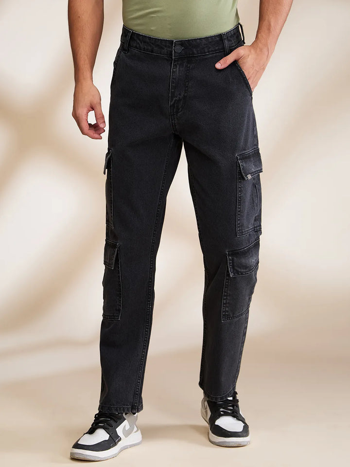 Grey Radon-Anti Fit Denims for Men by Being Human Clothing