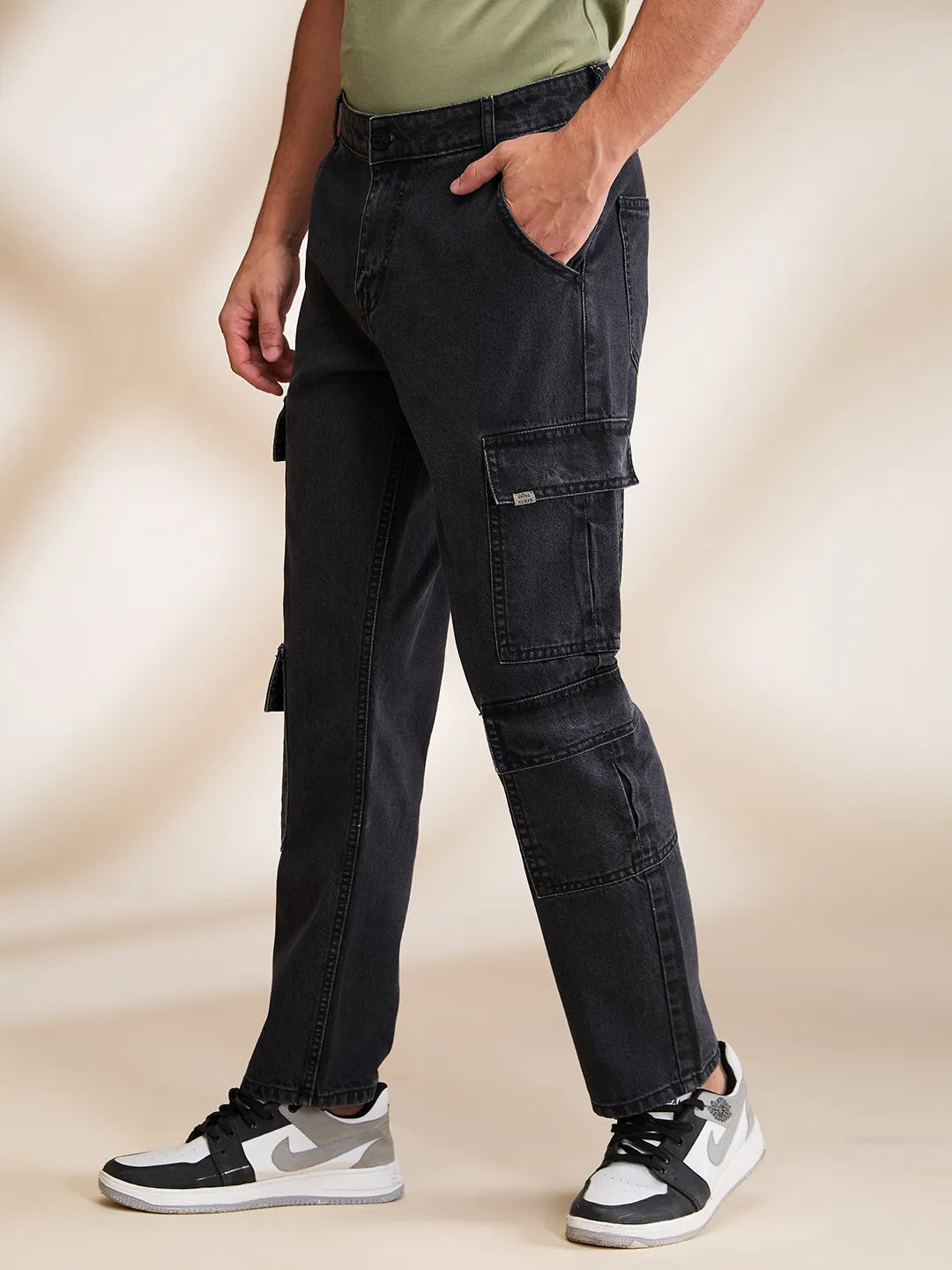 Being Human Clothing Mens-Bottom Denim Grey Tone