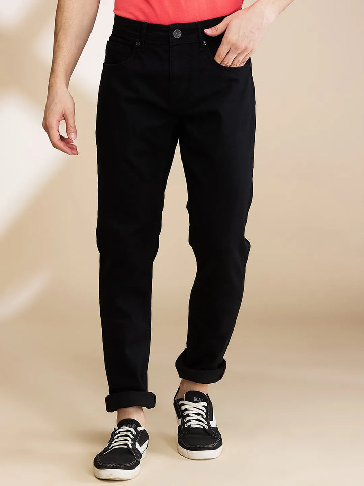 Black Helium-Skinny fit Denims for Men