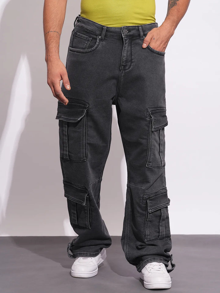 Black Radon-Anti Fit Denims for Men