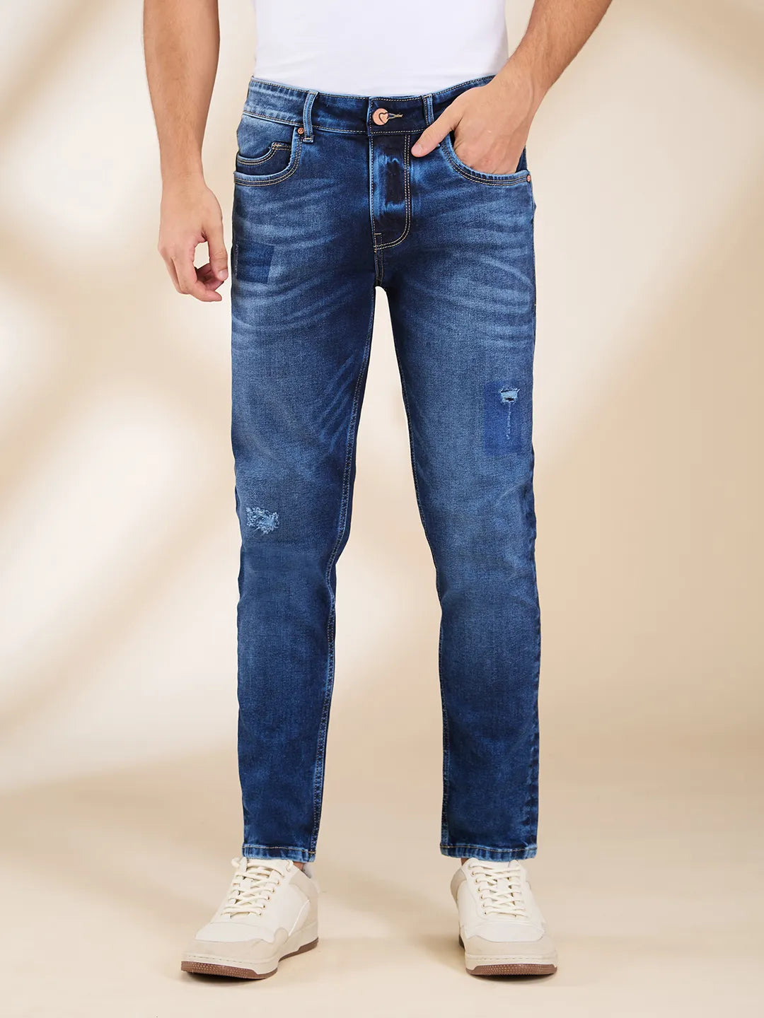 Being Human Clothing Mens-Bottom Denim Dk.Tone