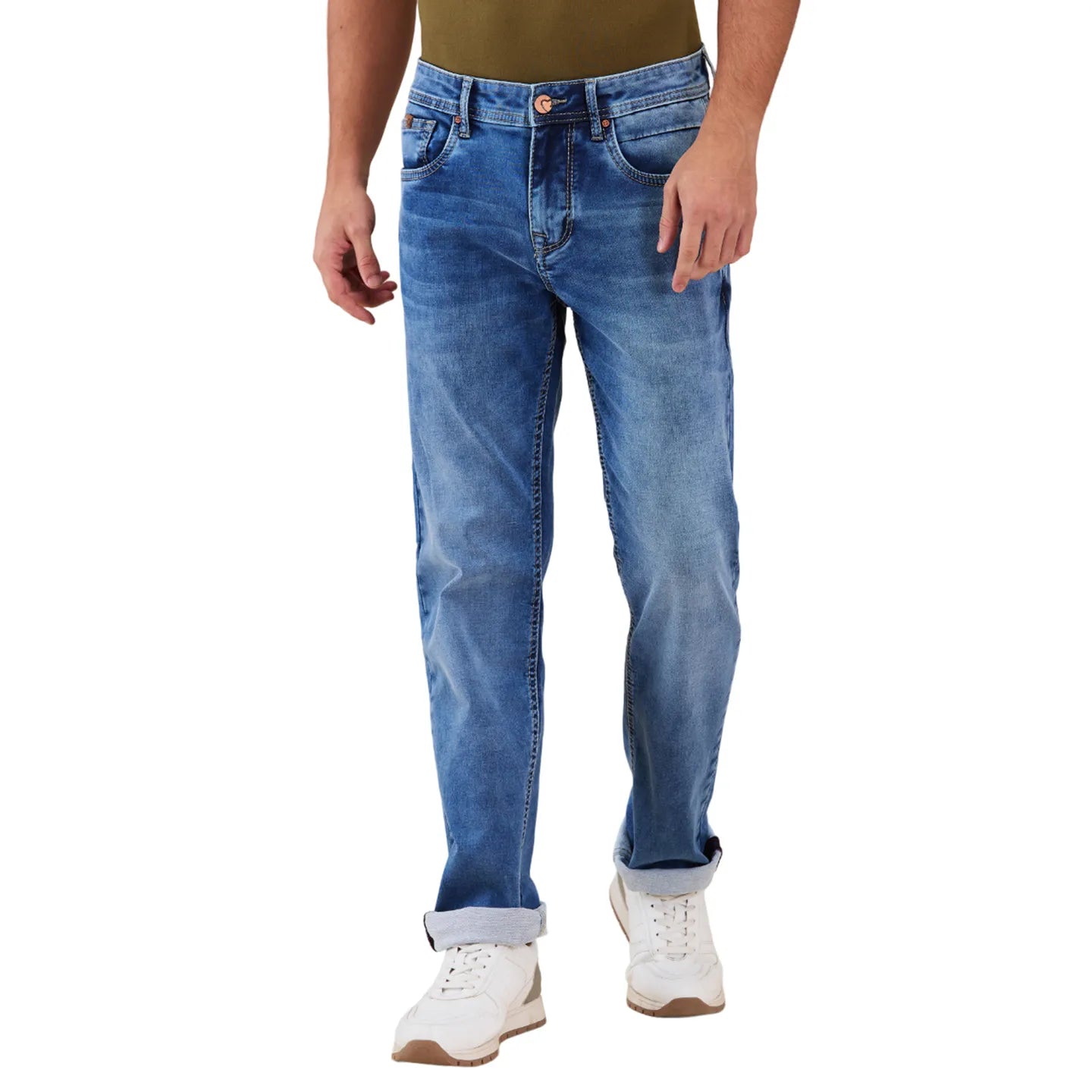 Being Human Clothing Mens-Bottom Denim Mid Tone