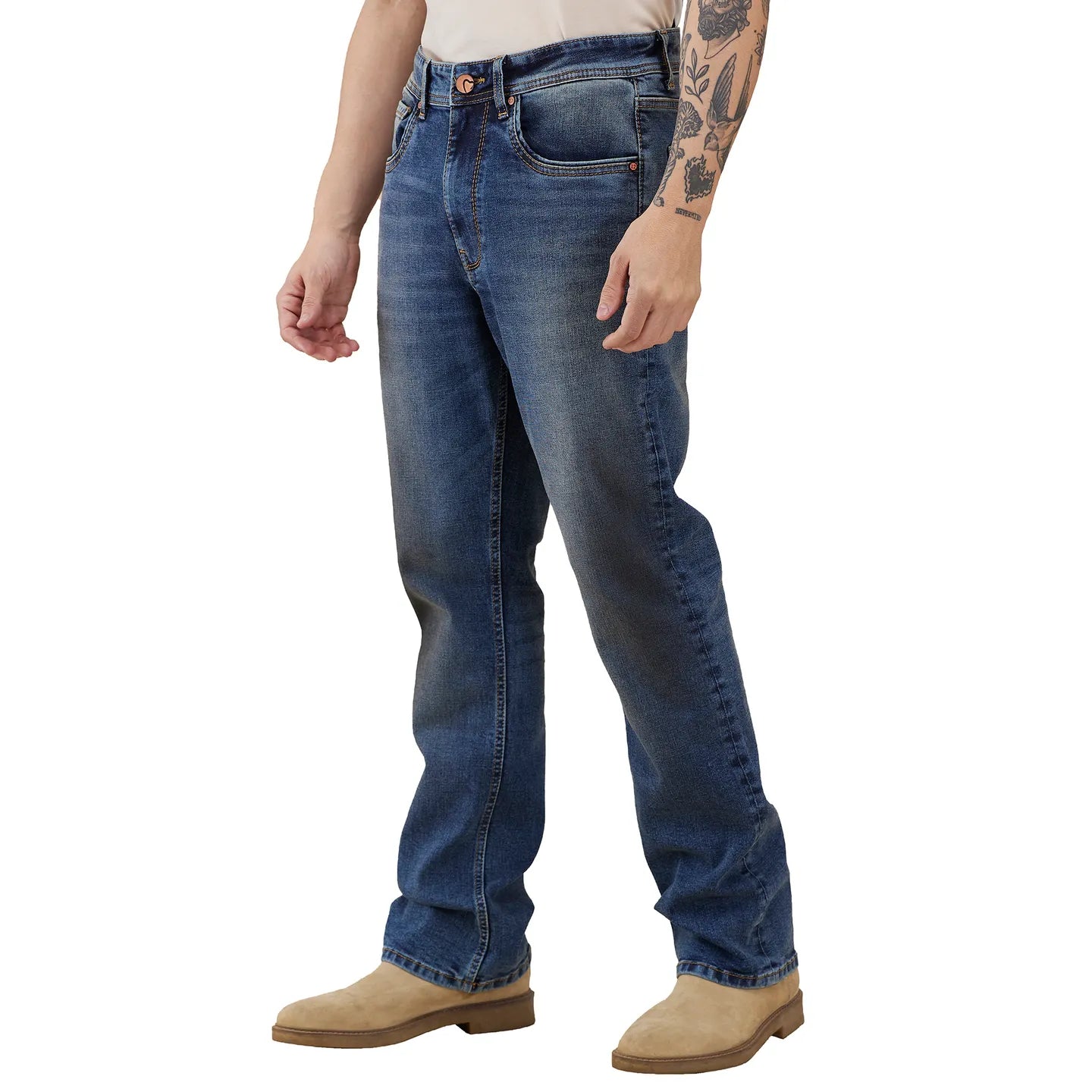 Being Human Clothing Men Blue Solid Jeans