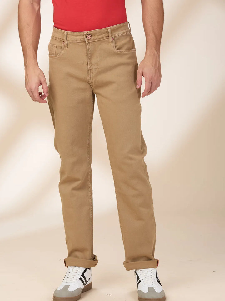 Green Krypton-Straight Fit Denims for Men