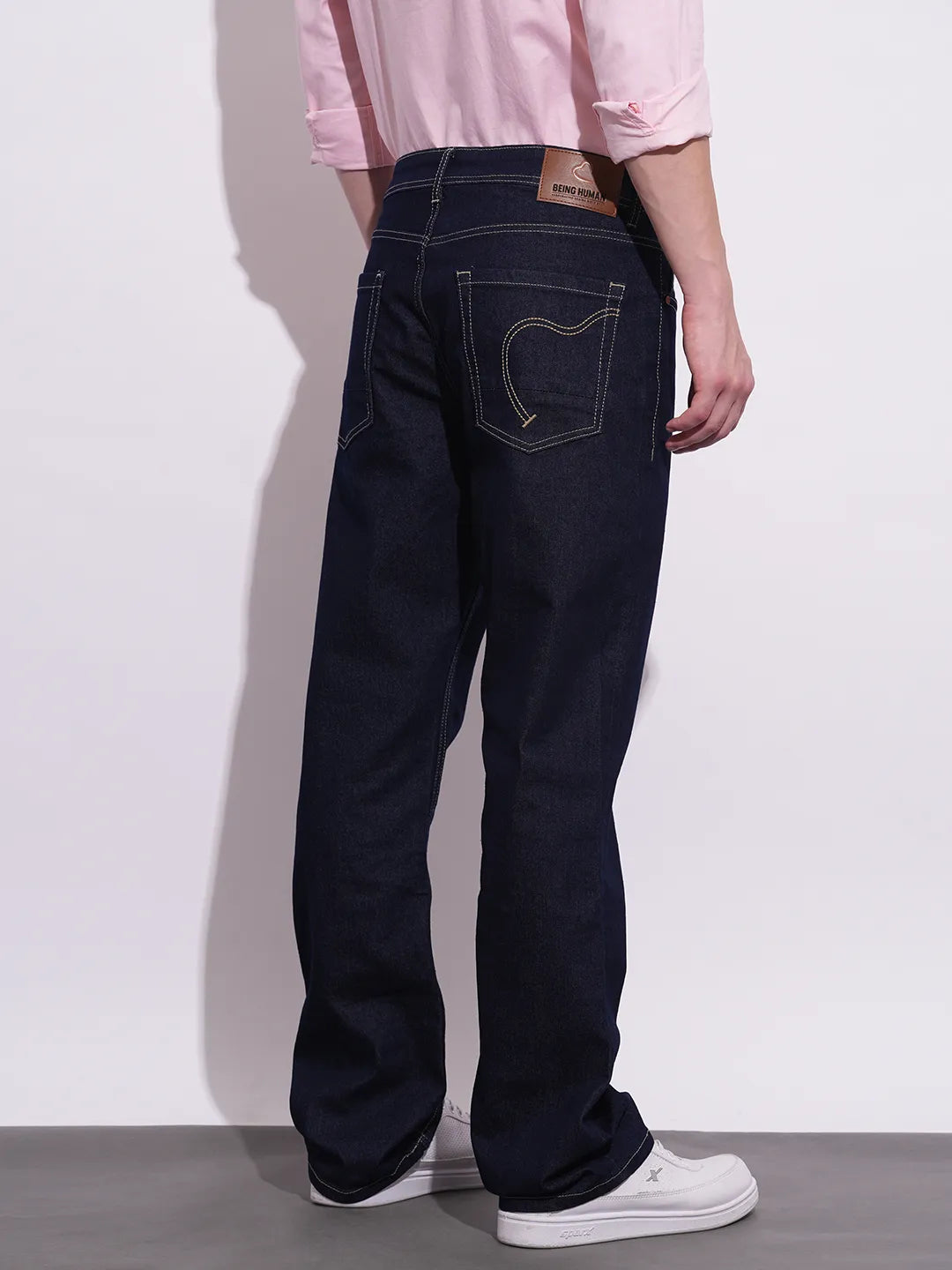 Being Human Clothing Mens-Bottom Denim Dk.Tone