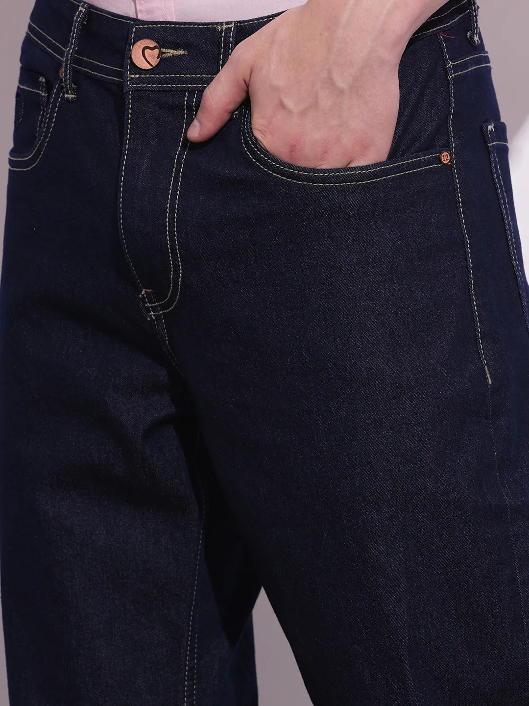 Being Human Clothing Mens-Bottom Denim Dk.Tone
