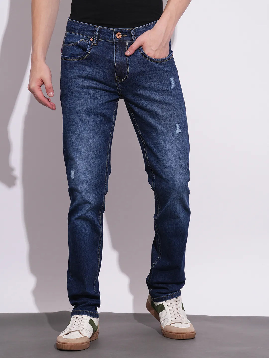 Being Human Clothing Mens-Bottom Denim Lt.Tone