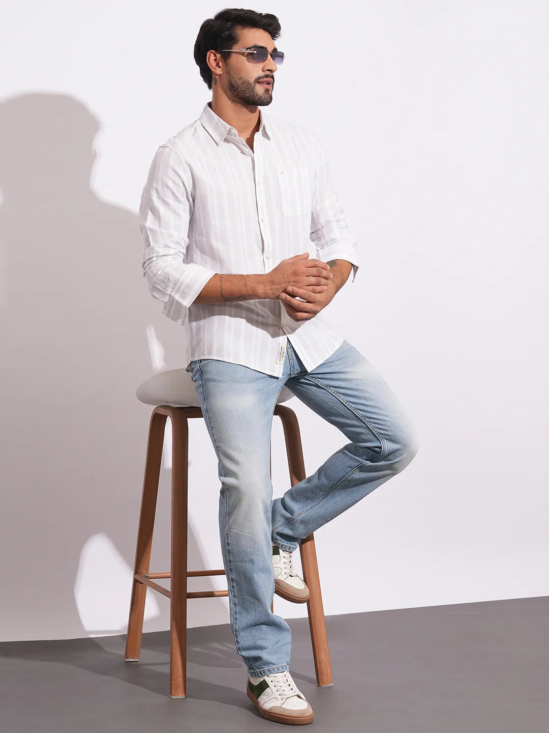 Being Human Clothing Mens-Bottom Denim Lt.Tone