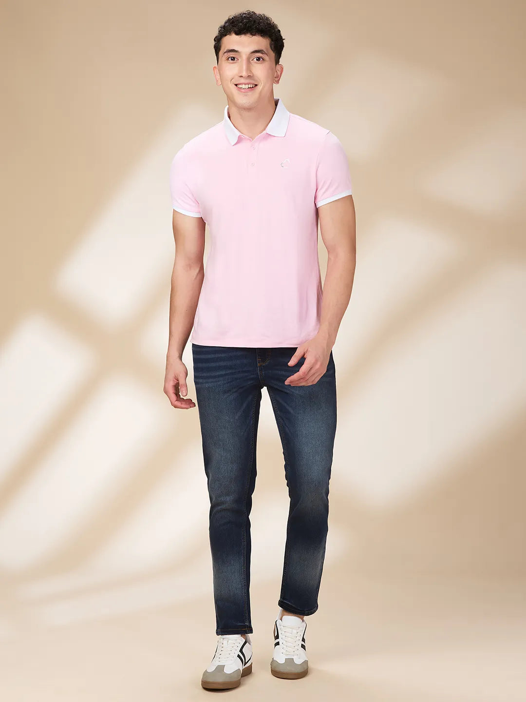 Men Blue Solid Jeans by Being Human Clothing