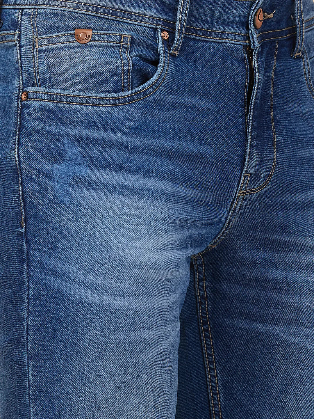 Being Human Clothing Men Blue Solid Jeans