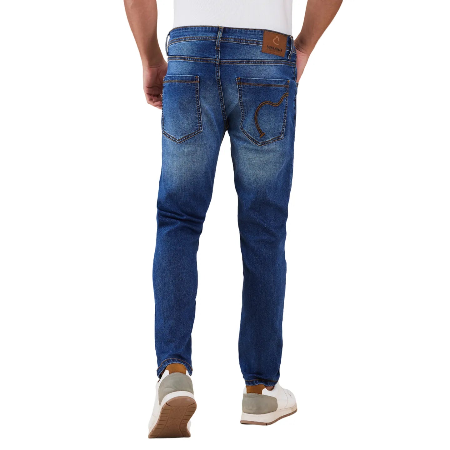 Being Human Clothing Men Blue Solid Jeans