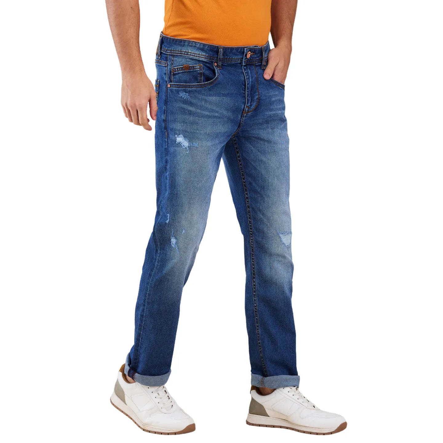 Being Human Clothing Men Blue Solid Jeans