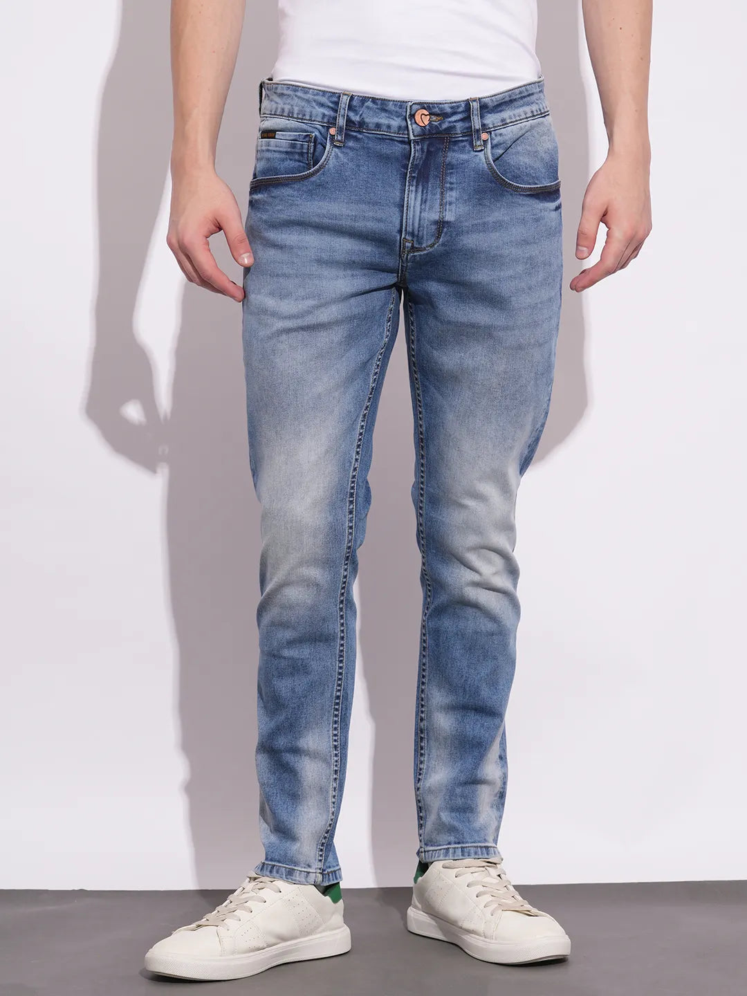 Being Human Clothing Mens-Bottom Denim Lt.Tone