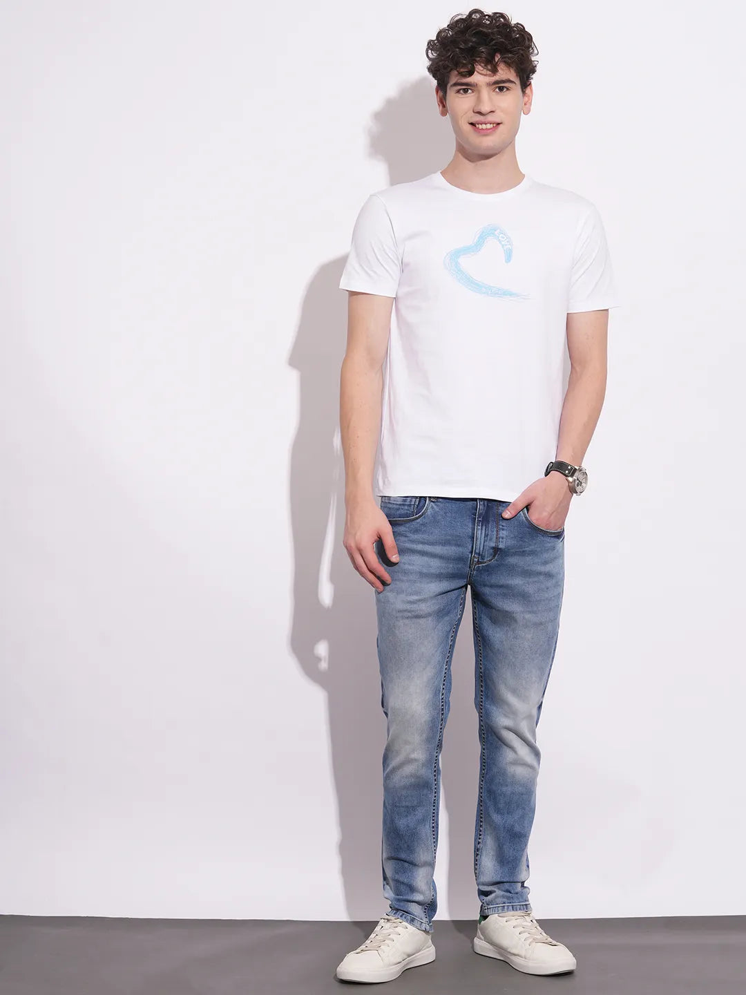 Being Human Clothing Mens-Bottom Denim Lt.Tone