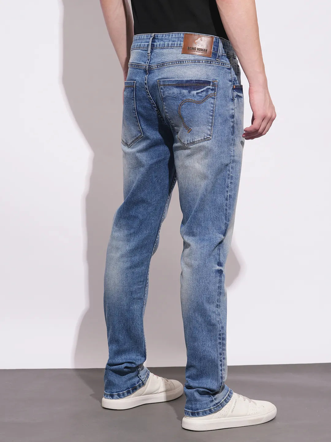 Being Human Clothing Mens-Bottom Denim Lt.Tone