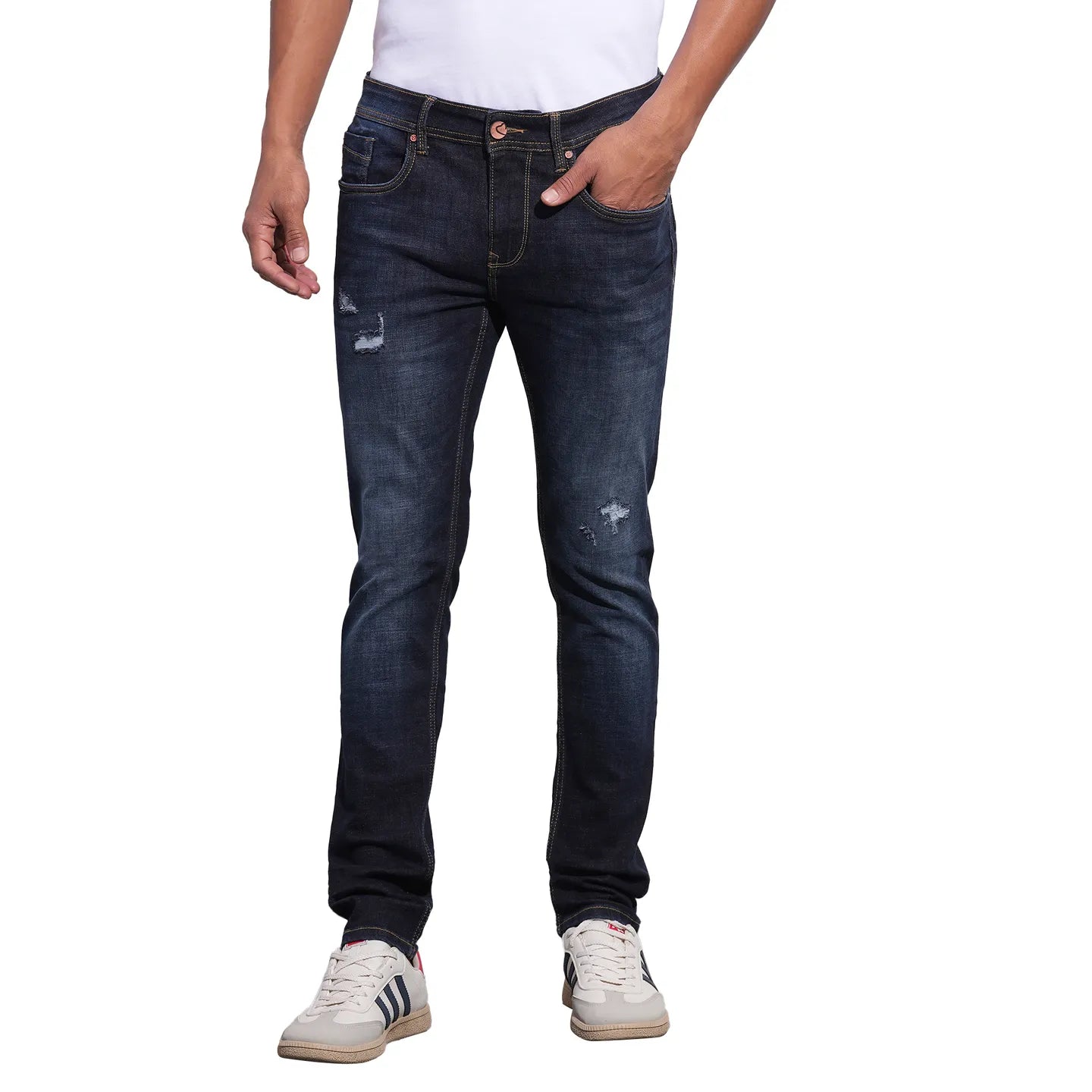 Being Human Clothing Mens-Bottom Denim Grey Tone