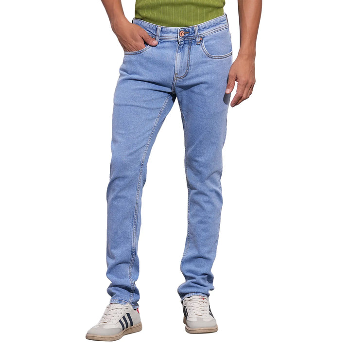 Blue Berylium-Boot Cut Fit Denims for Men by Being Human Clothing