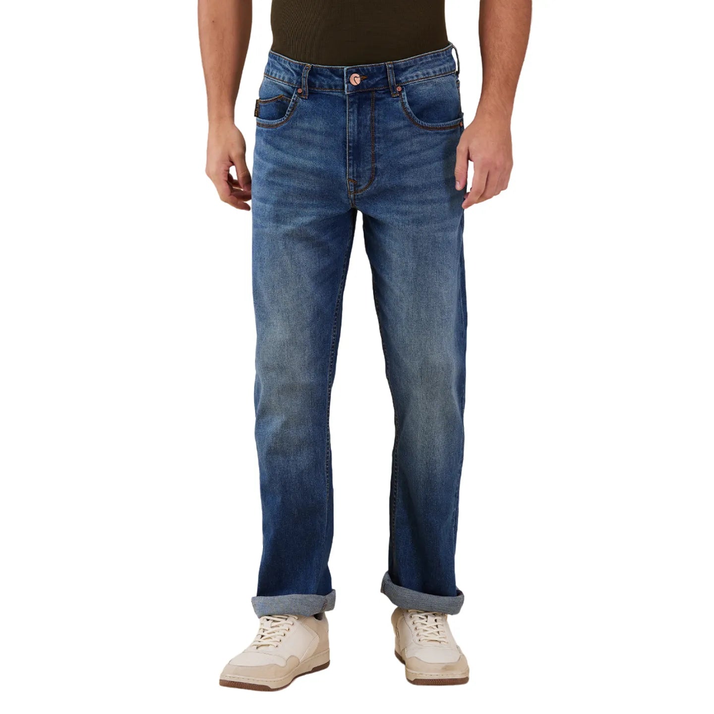 Being Human Clothing Mens-Bottom Denim Grey Tone