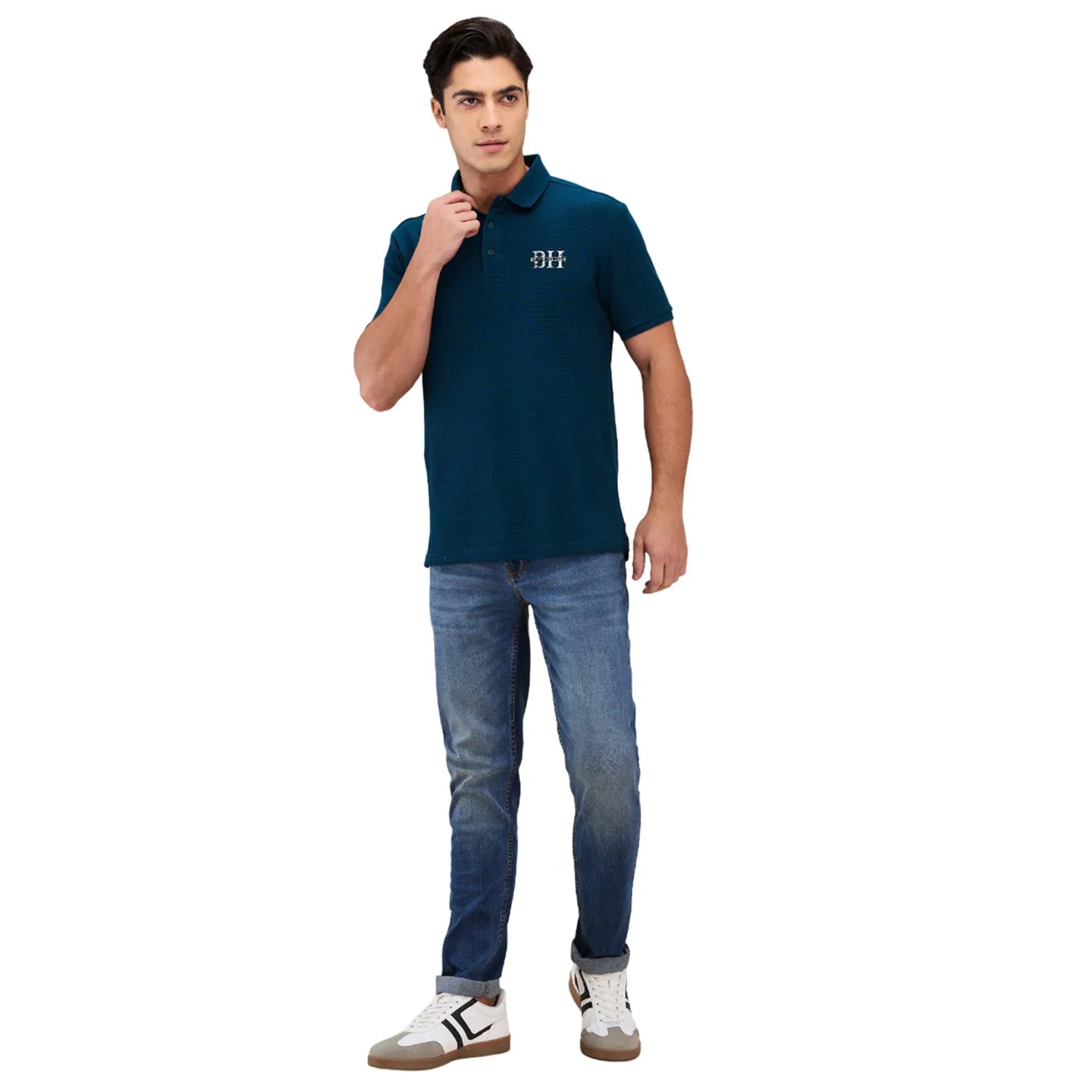 Blue Skinny Fit Denims For Men By Being Human Clothing