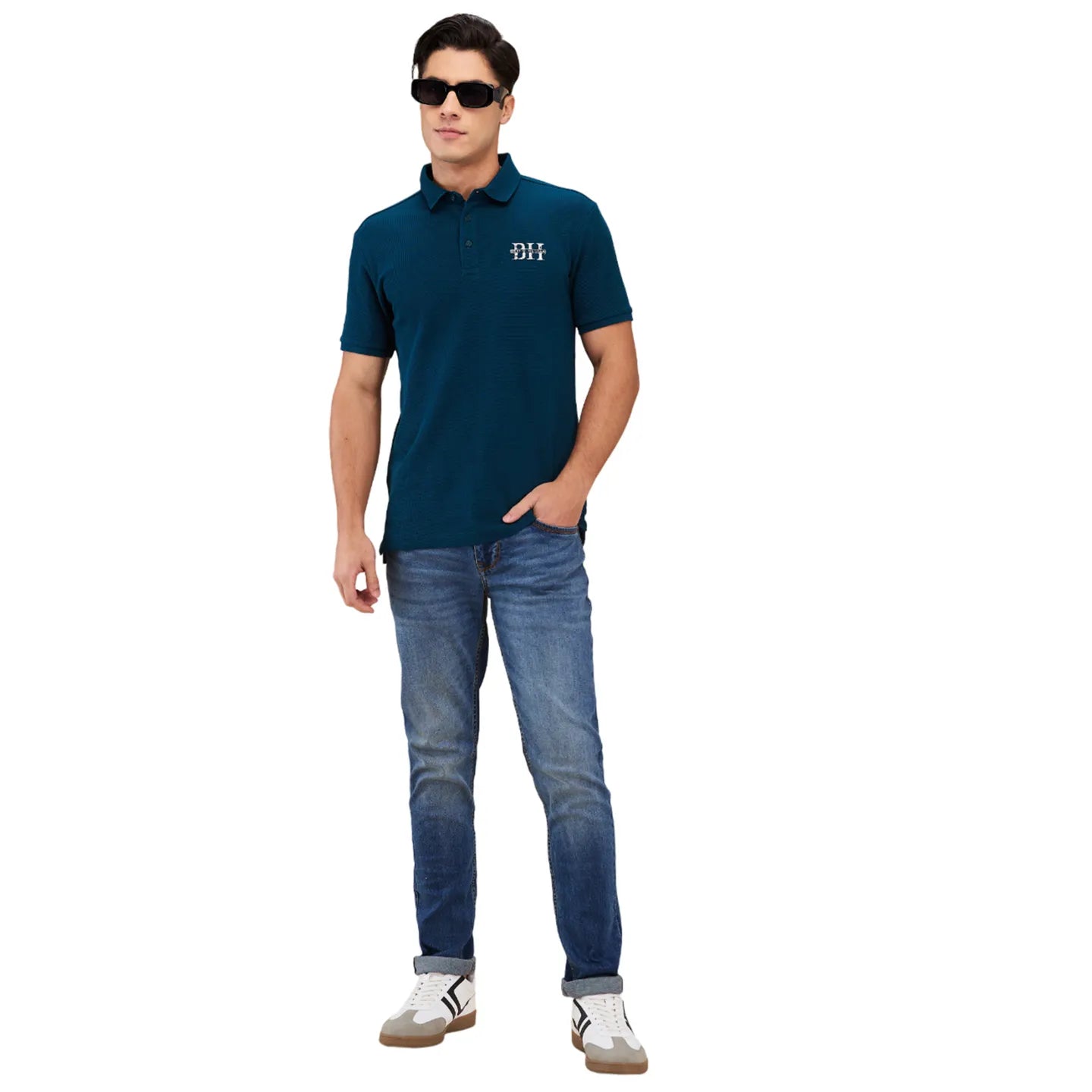 Blue Skinny Fit Denims For Men By Being Human Clothing