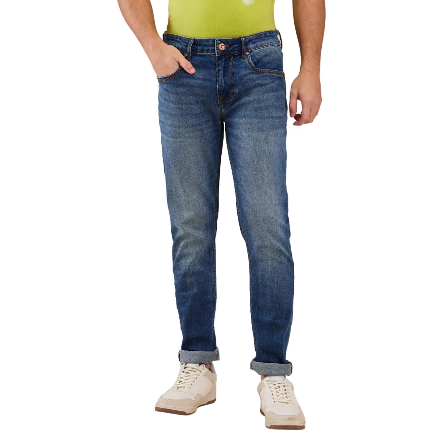 Being Human Clothing Mens-Bottom Denim Grey Tone